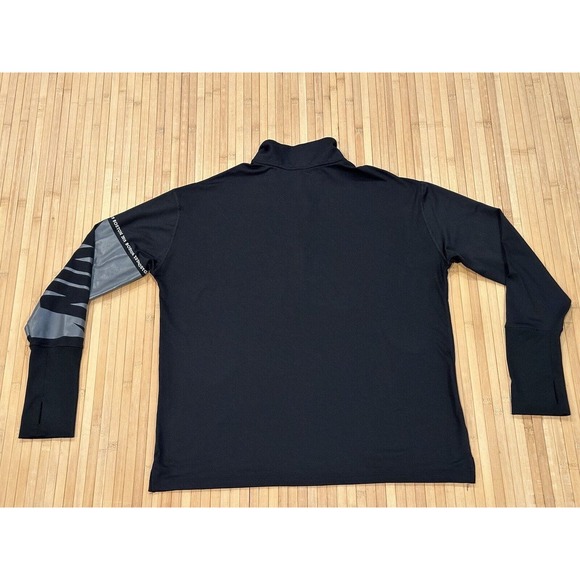 Nike Run Boston Marathon 2019 Dri-FIT 1/2 Zip Running Top Women’s Sz L Black HTF - Picture 2 of 7